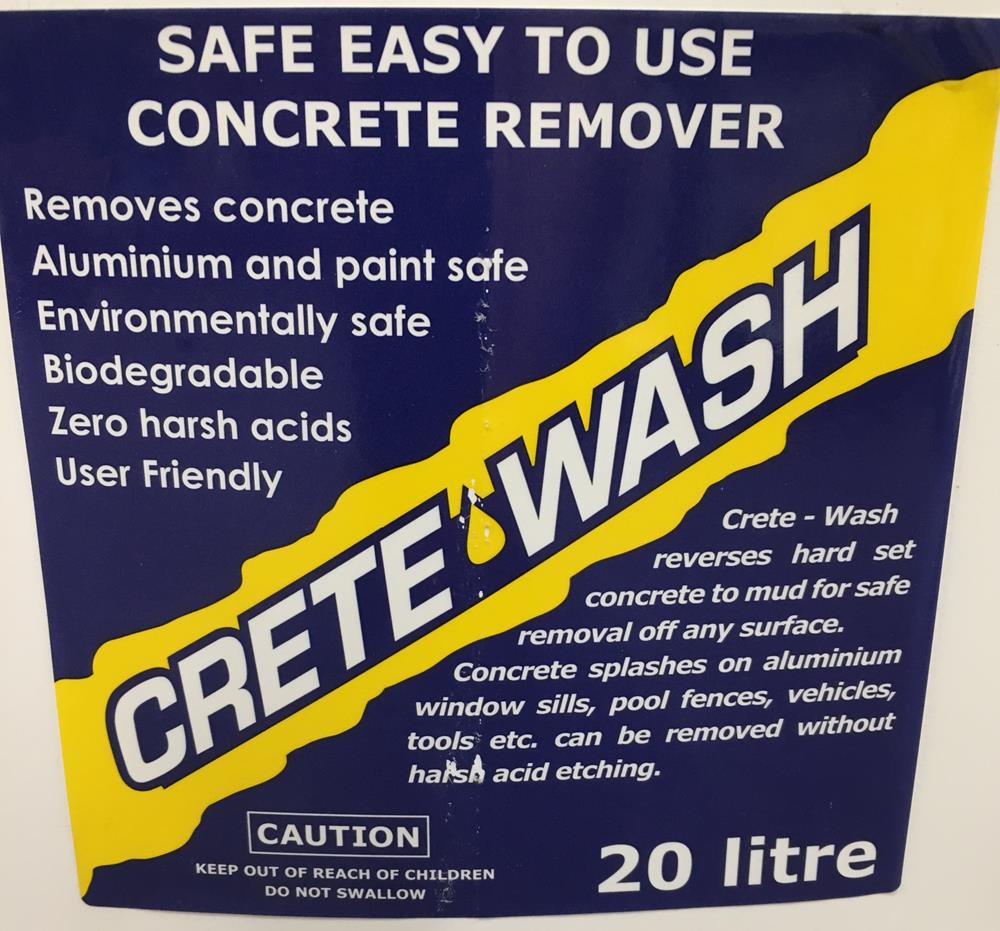 Crete Wash Off Concrete Dissolver 20 Litre – Concrete World Industries