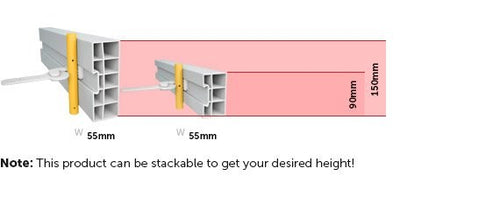 Con-form  90mm x 55mm Rigid 4.8m